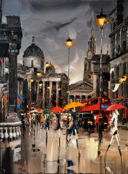 Impresionismo Painting - Kal Gajoum Paris 18 con espátula